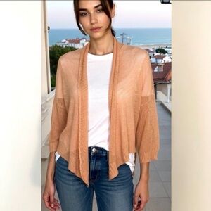 NWOT. 3/4 sleeve Bolero sweater shrug coverup